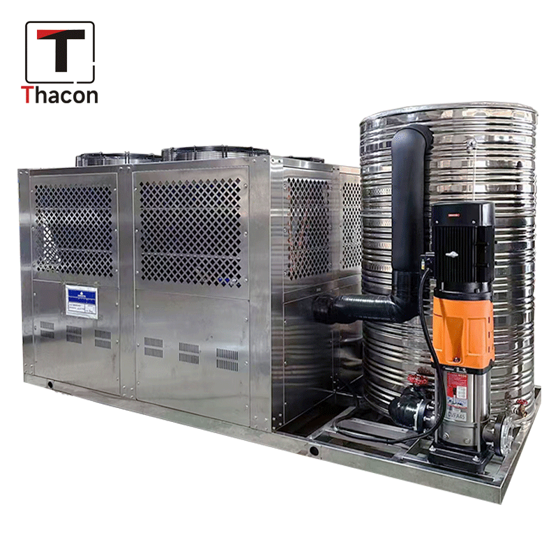 Water-cooled integrated unit for electronic component production ...